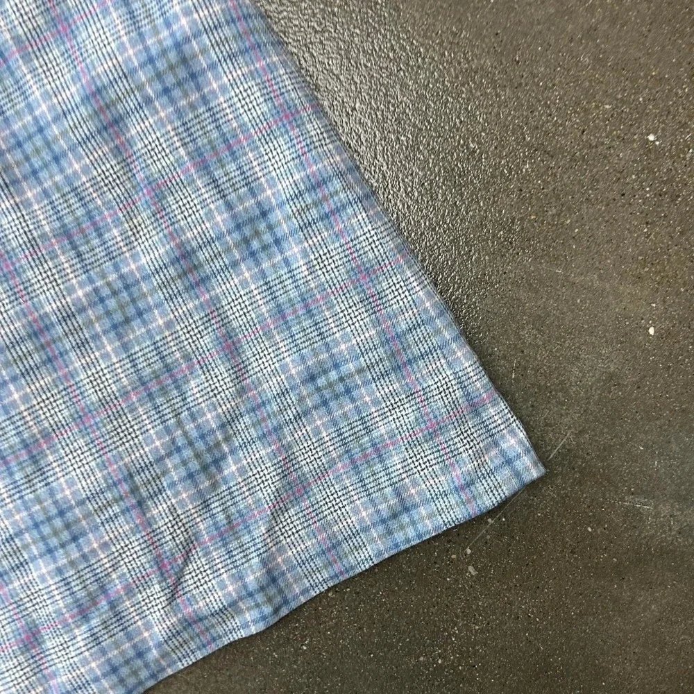Vintage Pendleton Wool Women's Size‎ 14 Blue Plaid Cottagecore Midi A Line Skirt